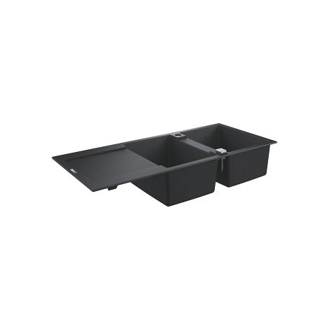  - GROHE-K500 Zlewozmywak kompozytowy z ociekaczem 116x50 cm, czarny granit 31647AP0 - 31647AP0 - Łazienki Szydłowski