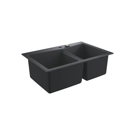 - GROHE-K700 Zlewozmywak kompozytowy 838 x 559 mm czarny granit 31657AP0 - 31657AP0 - Łazienki Szydłowski