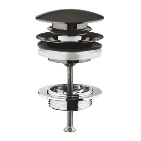 - GROHE-Zawór umywalkowy odpływowy zamykany Kolor szczotkowany grafit 65807AL0 - 65807AL0 - Łazienki Szydłowski