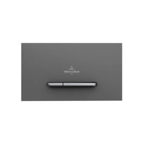  - VILLEROY&BOCH ViConnect przycisk spłukujący do wc, antracyt mat/przycisk chrom mat 922169D8 - 922169D8 - Łazienki Szydłowski