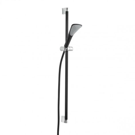 - KLUDI FIZZ Zestaw natryskowy, czarny mat/chrom 676408700 - 6764087-00 - Łazienki Szydłowski