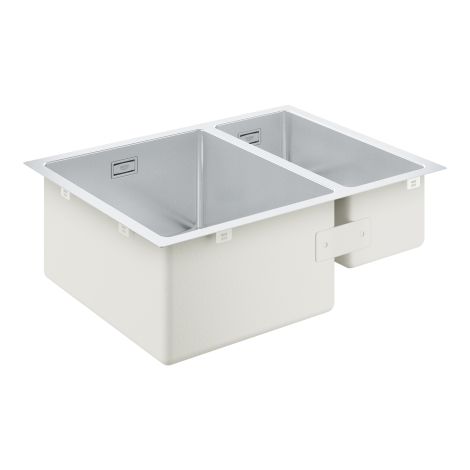 - GROHE-K700 Podblatowy Zlewozmywak półtorej komory 59,5 x 45 cm stal szlachetna 31577SD1 - 31577SD1 - Łazienki Szydłowski