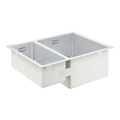 - GROHE- K700 Podblatowy Zlewozmywak półtorej komory 59,5 x 45 cm ze stali szlachetnej 31576SD1 - 31 576 SD1 - Łazienki Szydłowski