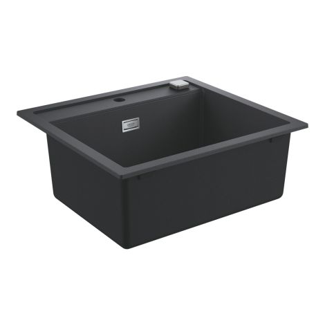 - GROHE-K700 Zlewozmywak kompozytowy 56x51 cm czarny granit 31651AP0 - 31651AP0 - Łazienki Szydłowski