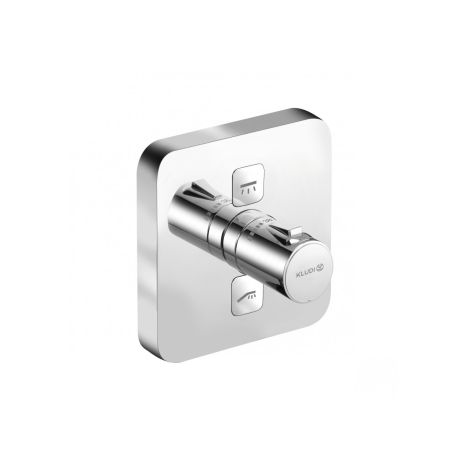  - KLUDI PUSH bateria podtynkowa z termostatem chrom 389110538 - 389110538 - Łazienki Szydłowski