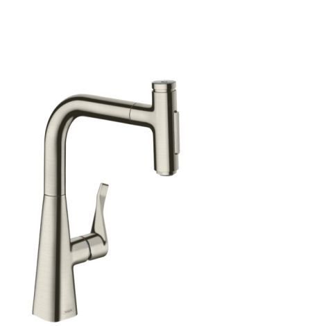  - HANSGROHE Metris Select bateria kuchenna kolor stal nierdzewna 73817800 - 73817800 - Łazienki Szydłowski