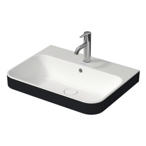 - DURAVIT Happy D.2 Plus umywalka stawiana 60x46 cm, kolor wnętrza biały, kolor zewnętrzny antracyt mat 2360606100 - 2360606100 - Łazienki Szydłowski