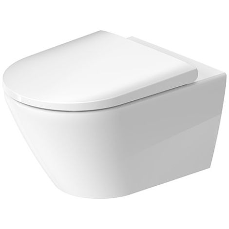 - DURAVIT D-Neo miska WC wisząca 37 x 54 cm lejowa z deską biały połysk 45770900A1 - 45770900A1 - Łazienki Szydłowski