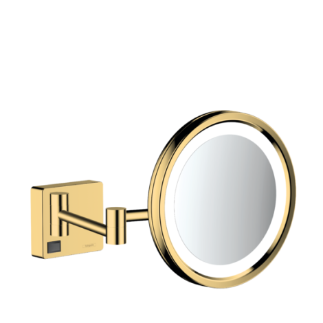 - HANSGROHE AddStoris Lusterko kosmetyczne z oświetleniem złoty optyczny polerowany 41790990 - 41790990 - Łazienki Szydłowski