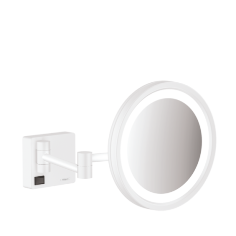  - HANSGROHE AddStoris Lusterko kosmetyczne z oświetleniem biały mat 41790700 - 41790700 - Łazienki Szydłowski