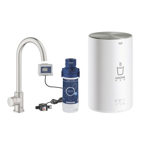 - GROHE-Red Mono Zawór sztorcowy i bojler w rozmiarze M stal nierdzewna 30085DC1 - 30085DC1 - Łazienki Szydłowski