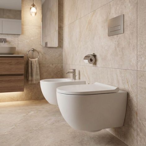  - GEBERIT Acanto miska wisząca WC bez rantu spłukującego 51 x 35,5 cm biała z powłoką keratect 500600018 - 500600018 - Łazienki Szydłowski