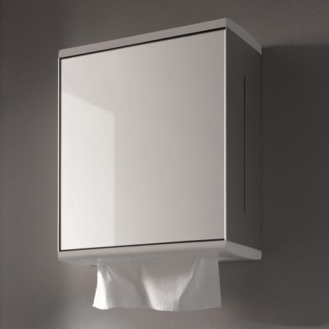 - KEUCO Moll Dozownik ręczników papierowych z lustrzanym frontem aluminium anodyzowane / biały / lewe 12785010100 - 12785010100 - Łazienki Szydłowski