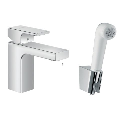  - HANSGROHE  Vernis Shape  bateria umywalkowa 100 z słuchawką prysznicową i wężem prysznicowym 160 cm chrom 71216000 - 71216000 - Łazienki Szydłowski