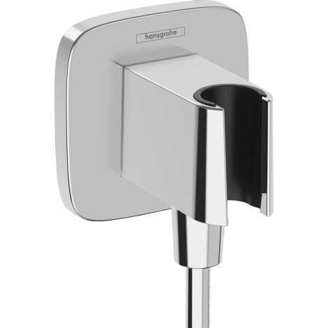 - HANSGROHE FixFit Q Przyłącze węża z uchwytem prysznicowym chrom 26887000 - 26887000 - Łazienki Szydłowski