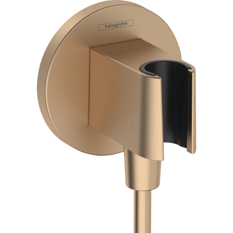 - HANSGROHE FixFit S Przyłącze węża z uchwytem prysznicowym brąz szczotkowany 26888140 - 26888140 - Łazienki Szydłowski