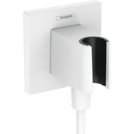  - HANSGROHE FixFit E Przyłącze węża z uchwytem prysznicowym biały mat 26889700 - 26889700 - Łazienki Szydłowski
