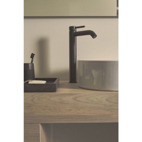 - IDEAL STANDARD Ceraline Bateria umywalkowa wysoka, czarny mat BC269XG - BC269XG - Łazienki Szydłowski