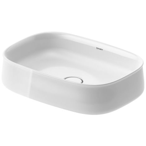 - DURAVIT Zencha umywalka nablatowa 55 x 39 cm biały połysk 2373550079 - 2373550079 - Łazienki Szydłowski