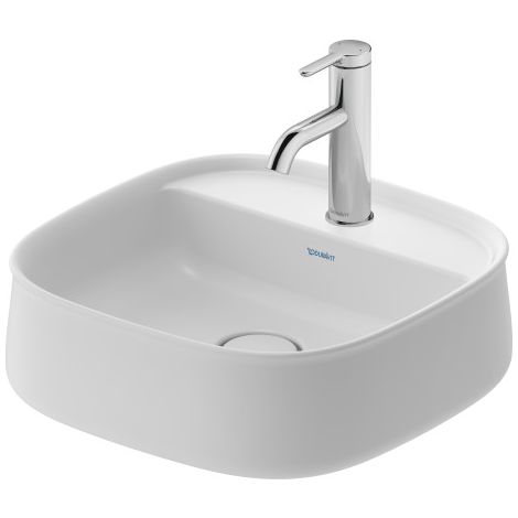 - DURAVIT Zencha umywalka nablatowa 42 x 42 cm biały połysk 2374420071 - 2374420071 - Łazienki Szydłowski