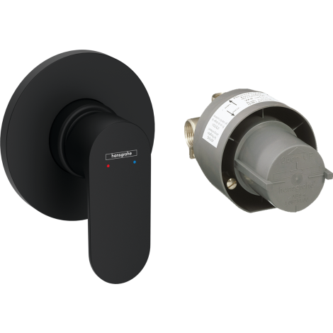 - HANSGROHE Rebris S zestaw bateria prysznicowa wraz z elementem podtynkowym czarny mat 72648670 - 72648670 - Łazienki Szydłowski
