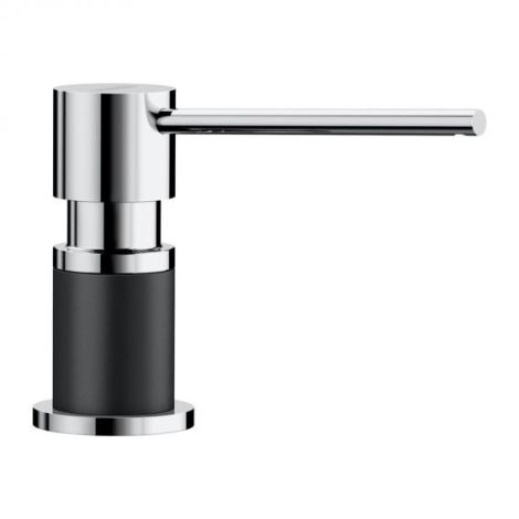  - BLANCO Lato dozownik płynu do naczyń chrom/czarny  526177 - 526177 - Łazienki Szydłowski