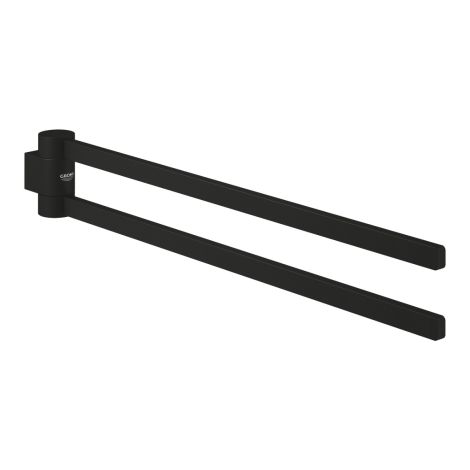  - GROHE-Selection wieszak 2 ramienny 44,1 cm phantom black 41219KF0 - 41219KF0 - Łazienki Szydłowski