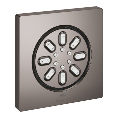 - GROHE- AQUA Rainshower Prysznic boczny kwadratowy, 2 strumienie grafit 26802A00 - 26802A00 - Łazienki Szydłowski