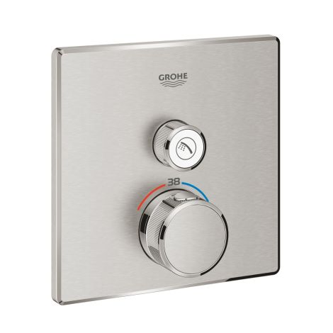  - GROHE-SmartControl Bateria termostatyczna do obsługi jednego wyjścia wody stal nierdzewna 29123DC0 - 29123DC0 - Łazienki Szydłowski