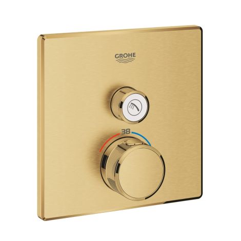  - GROHE-SmartControl Bateria termostatyczna do obsługi jednego wyjścia wody brushed cool sunrise 29123GN0 - 29123GN0 - Łazienki Szydłowski