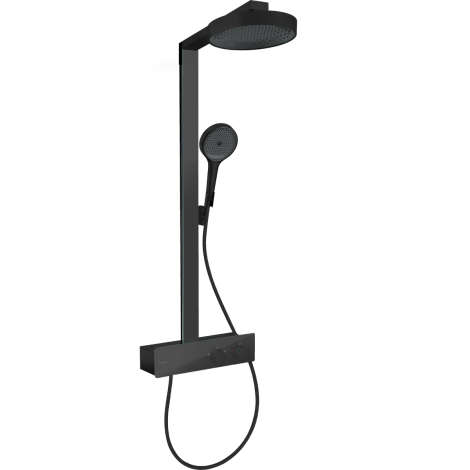 - Hansgrohe Rainfinity Komplet prysznicowy 250 1jet EcoSmart z ShowerTablet 350 czarny mat 28742670 - 28742670 - Łazienki Szydłowski