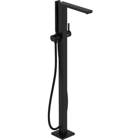 - HANSGROHE Tecturis E bateria wannowa, wolnostojąca kolor czarny mat 73445670 - 73445670 - Łazienki Szydłowski