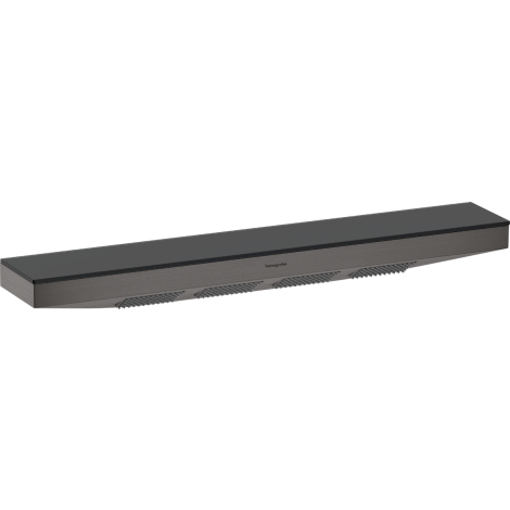  - HANSGROHE Rainfinity Porter 500 Przyłącze kątowe z uchwytem prysznicowym i półką prysznicową R, czarny chrom szczotkowany 26858340 - 26858340 - Łazienki Szydłowski