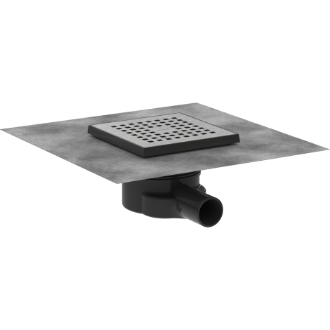 - HANSGROHE RainDrain Point Kompletny zestaw 15 x 15 cm odpływu punktowego stal szlachetna szczotkowana 56248800 - 56248800 - Łazienki Szydłowski