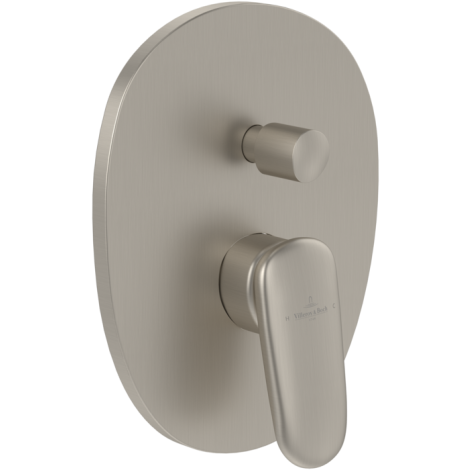 - Villeroy&Boch Antao podtynkowa bateria wannowo prysznicowa, brushed nickel matt TVT11100100064 - TVT11100100064 - Łazienki Szydłowski