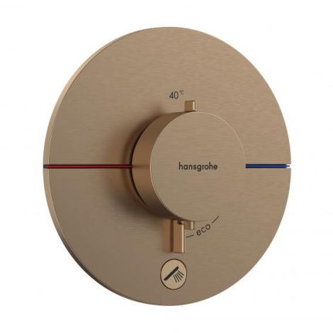 - HANSGROHE ShowerSelect Comfort S Bateria termostatyczna, podtynkowa do 1 odbiornika z dodatkowym wyjściem brąz szczotkowany 15562140 - 15562140 - Łazienki Szydłowski