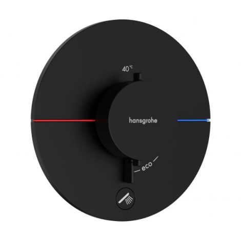 - HANSGROHE ShowerSelect Comfort S Bateria termostatyczna, podtynkowa do 1 odbiornika z dodatkowym wyjściem czarny mat 15562670 - 15562670 - Łazienki Szydłowski