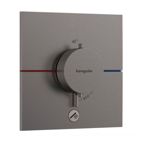  - HANSGROHE ShowerSelect Comfort E Bateria termostatyczna, do 1 odbiornika z dodatkowym wyjściem czarny chrom szczotkowany 15575340 - 15575340 - Łazienki Szydłowski