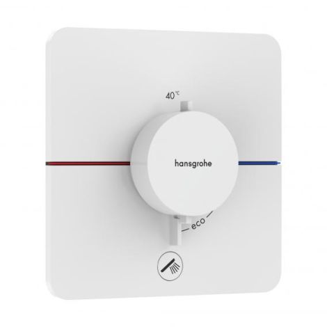 - HANSGROHE ShowerSelect Comfort Q Bateria termostatyczna, podtynkowa do 1 odbiornika z dodatkowym wyjściem biały mat 15589700 - 15589700 - Łazienki Szydłowski