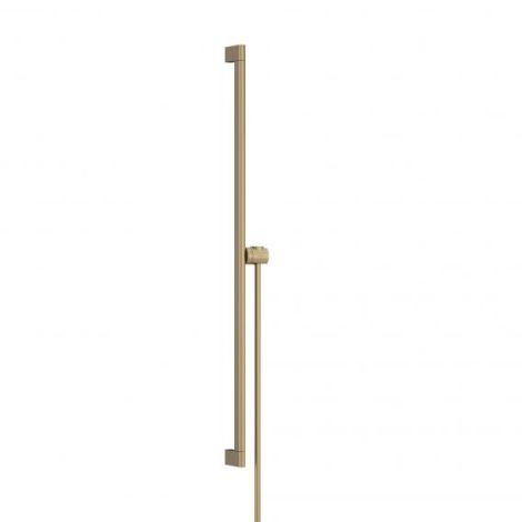  - HANSGROHE Unica Drążek prysznicowy S Puro 90 cm z suwakiem EasySlide i wężem prysznicowym Isiflex 160cm brąz szczotkowany 24405140 - 24405140 - Łazienki Szydłowski