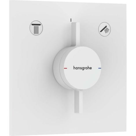 - HANSGROHE DuoTurn E Bateria z mieszaczem, podtynkowa do 2 odbiorników biały mat 75417700 - 75417700 - Łazienki Szydłowski