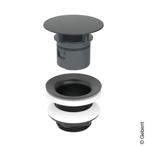 - GEBERIT Zawór zestawu odpływowego, czarny mat 152050141 - 152.050.14.1 - Łazienki Szydłowski