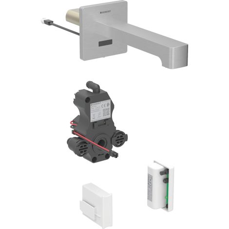  - GEBERIT Brenta Bateria umywalkowa, ścienna L22, kolor stal nierdzewna 116295SN1 - 116.295.SN.1 - Łazienki Szydłowski