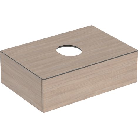 - GEBERIT Variform Szafka pod umywalkę stawianą na blat 75x51 cm kolor dąb z powłoką melaminową 501163001 - 501.163.00.1 - Łazienki Szydłowski