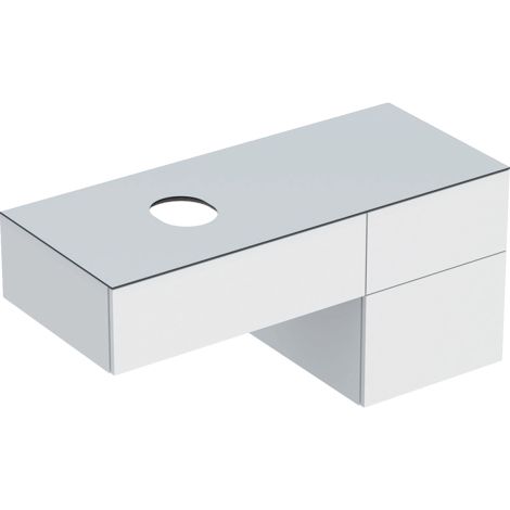 - GEBERIT Variform Szafka pod umywalkę stawianą na blat 120x51 cm kolor biały połysk z powłoką melaminową 501183001 - 501.183.00.1 - Łazienki Szydłowski