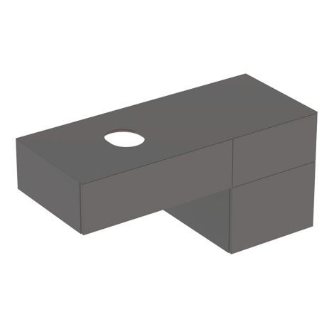 - GEBERIT Variform Szafka pod umywalkę stawianą na blat 120x51 cm kolor lava mat z powłoką melaminową 501184001 - 501.184.00.1 - Łazienki Szydłowski