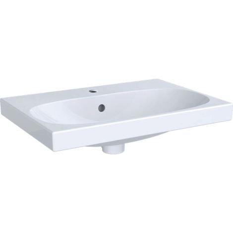 - GEBERIT Acanto Umywalka 60 x 48,2 cm biała z powłoką KeraTect 500631018 - 500.631.01.8 - Łazienki Szydłowski