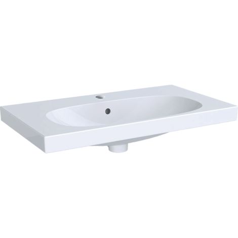 - GEBERIT Acanto Umywalka 75x48,2 cm biała z powłoką KeraTect 500632018 - 500.632.01.8 - Łazienki Szydłowski