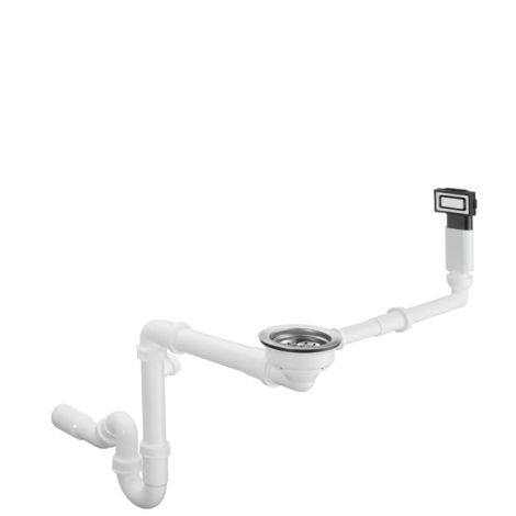 - HANSGROHE D14-10 Manualny komplet odpływ i przelew Kolor wykończenia Stal Szlachetna 43921800 - 43921800 - Łazienki Szydłowski