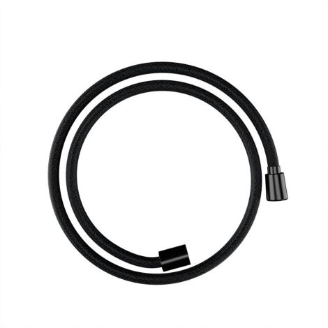 - HANSGROHE Designflex Tekstylny wąż prysznicowy 125 cm czarny chrom szczotkowany 28220340 - 28220340 - Łazienki Szydłowski